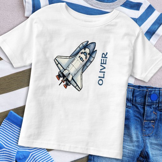 Persoonlijk Muts Cute Cartoon Ruimteschip Kinder Shirts