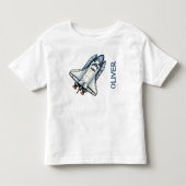 Persoonlijk Muts Cute Cartoon Ruimteschip Kinder Shirts (Voorkant)