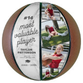 Persoonlijk MVP Marmer Basketbal Fotocadeau (Verticaal)