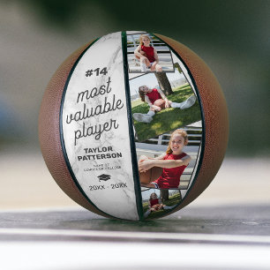 Persoonlijk MVP Marmer Basketbal Fotocadeau