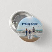 Persoonlijk Myrtle Beach Souvenir Zand Surf Ronde Button 3,2 Cm (Voorkant /achterkant)
