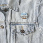 Persoonlijk Myrtle Beach Souvenir Zand Surf Ronde Button 3,2 Cm (In situ)