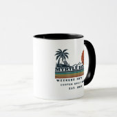 Persoonlijk Myrtle Beach-weekend vrijgezellenfeest Mok (Voorkant rechts)