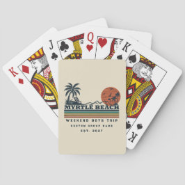 Persoonlijk Myrtle Beach-weekend vrijgezellenfeest Pokerkaarten