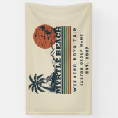 Persoonlijk Myrtle Beach-weekend vrijgezellenfeest Spandoek (Verticaal)