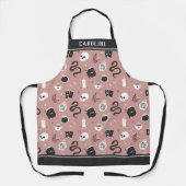 Persoonlijk Mystic Boho Crystal Skull Pattern Schort (Voorkant)