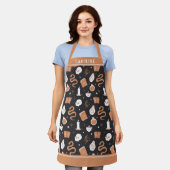 Persoonlijk Mystic Boho Crystal Skull Pattern Schort (Gedragen)