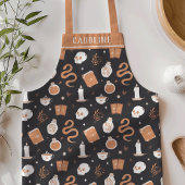 Persoonlijk Mystic Boho Crystal Skull Pattern Schort