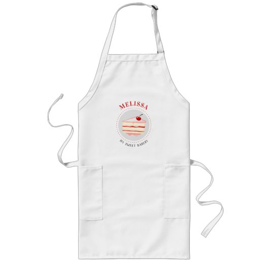 Persoonlijk naam bakker bakkerij chef kok lang schort (Voorkant)