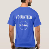 Persoonlijk Naam Bedrijf Vrijwilligers T-Shirt (Achterkant)