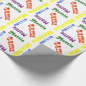 Persoonlijk naam cadeauverpakking papier (Hoek)