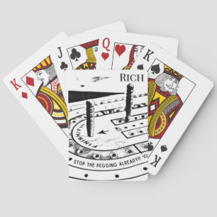 Persoonlijk naam Cribbage-spel Pokerkaarten