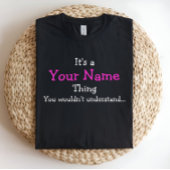 Persoonlijk Naam Ding Funny Custom T-shirt