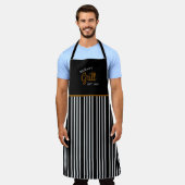 Persoonlijk naam- en verjaardags-BBQ-Barbecue-gril Schort (Gedragen)