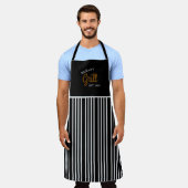 Persoonlijk naam- en verjaardags-BBQ-Barbecue-gril Schort (Gedragen)