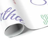 Persoonlijk naam Kleurrijke Inpakpapier (Rol Hoek)