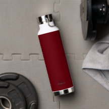 Persoonlijk Naam Monogram Burgundy Zwart