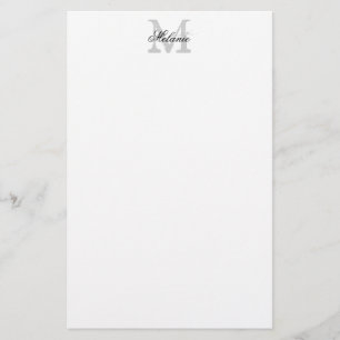 Persoonlijk naam monogram logo briefpapier