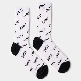 Persoonlijk Naam Monogram Patroon Sokken