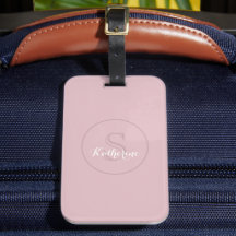 Persoonlijk Naam Monogram Stof Roze