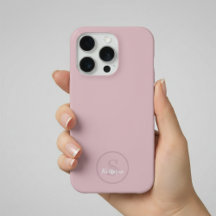 Persoonlijk Naam Monogram Stof Roze