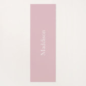 Persoonlijk Naam Monogram Stof Roze Yogamat (Achterkant)
