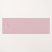 Persoonlijk Naam Monogram Stof Roze Yogamat (Voorkant (horizontaal))