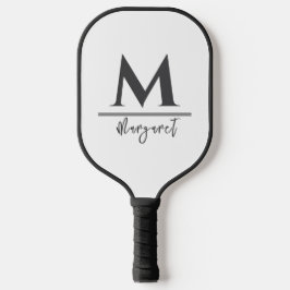 Persoonlijk naam pickleballpaddle zwart wit pickleball paddle