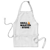 Persoonlijk naam schort voor grillmaster voor mann (Voorkant)