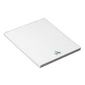 Persoonlijk naam schrift monogram notitieblok (Schuin)