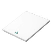 Persoonlijk naam schrift monogram notitieblok (Linkerzijde)