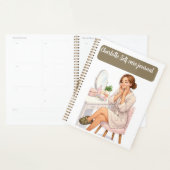 Persoonlijk naam stijlvol zelfzorg dagboek planner (Display)