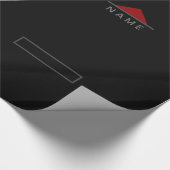 Persoonlijk naam zakelijk cadeauverpakkings papier (Hoek)