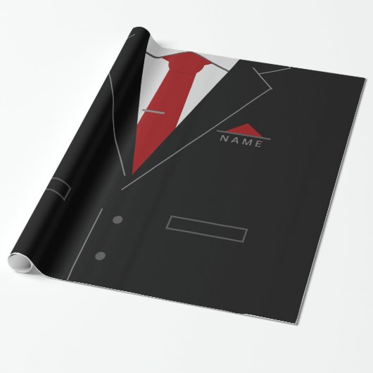 Persoonlijk naam zakelijk cadeauverpakkings papier (Uitgerold)