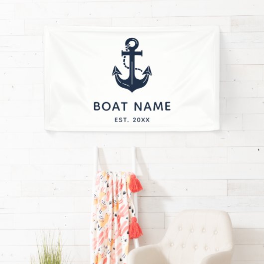 Persoonlijk Naamanker Bootsnaam Spandoek (Insitu)