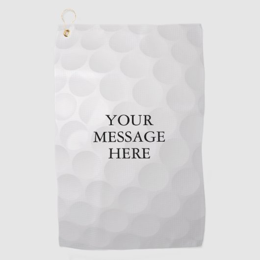 Persoonlijk naambericht golfhanddoek (Voorkant)