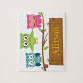 Persoonlijk naambord voor kinderen legpuzzel (Verticaal)