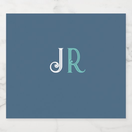 Persoonlijk naammonogram bier etiket (Enkel label)