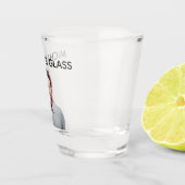 Persoonlijk naammonogram foto cadeau shot glas (Rechts)