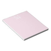 Persoonlijk naammonogram notitieblok (Schuin)