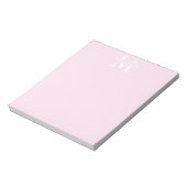 Persoonlijk naammonogram notitieblok (Linkerzijde)