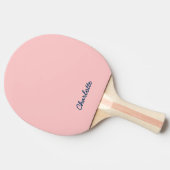 Persoonlijk naamscript Volledig bewerkbare kleuren Tafeltennisbatje (Zijkant)