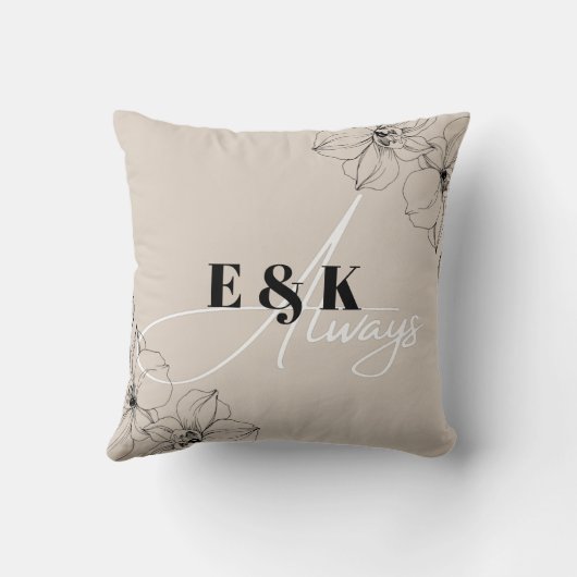 Persoonlijk - Namen en Initialen Kussen (Achterkant)