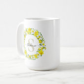 Persoonlijk Narcis Monogram Koffiemok (Voorkant links)