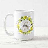 Persoonlijk Narcis Monogram Koffiemok (Links)