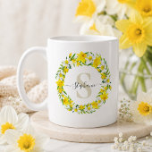 Persoonlijk Narcis Monogram Koffiemok