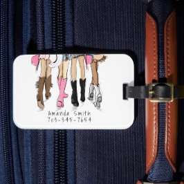 Persoonlijk Nash Bash Bachelorette Cowgirl Thema Bagagelabel