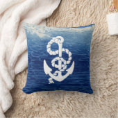 Persoonlijk Nautical Anchor Living the Dream Kussen (Deken)
