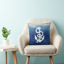 Persoonlijk Nautical Anchor Living the Dream Kussen