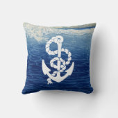 Persoonlijk Nautical Anchor Living the Dream Kussen (Achterkant)